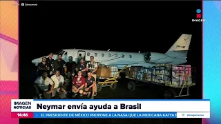 Neymar envía ayuda a las víctimas de las inundaciones en Brasil | Noticias con Crystal Mendivil