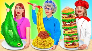 Me vs Grandma Cooking Challenge | Kitchen Gadgets and Parenting Hacks by Mega DO Challenge