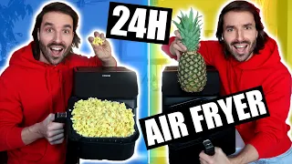 Je cuisine avec une FRITEUSE À AIR CHAUD pendant 24h - CARL IS COOKING