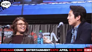 C2E2 '12 Video: 'The Walking Dead' Q&A, Steven Yeun & Lauren Cohan! PanelsOnPages.com!