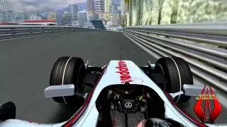 Monaco Track Guide - Fernando Alonso - rFactor (Brundle Commentary)