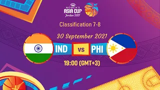 India v Philippines | Full Game | FIBA Women's Asia Cup 2021 - Division A