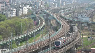 구로삼각선을 지나는 경부선 (1호선) 상/하행 전동열차