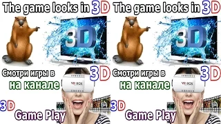 3D VR TV PC Games Videos channel compilation 3D SBS google cardboard