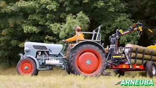 Eicher Oldtimer mit Rückewagen FTG Källefall FB25D | Arneuba Landtechnik