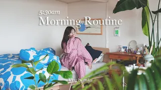 [ Morning Routine ] 5:30起きで始める、生産的な朝の過ごし方 🏡 春のモーニングルーティン 💐