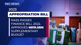 NASS Approves Pres Buhari's Request of N819.5 Billion Supplementary Budget