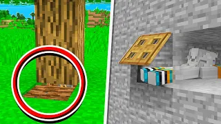 9 Sekretnych Przejść Których Twoi Znajomi NIGDY Nie Znajdą W Minecrafcie!