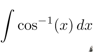 Integral cos^(-1)(x)