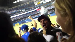 Toronto fans react to Jose Bautista's Iconic Bat Flip vs. Texas | 2015 ALDS