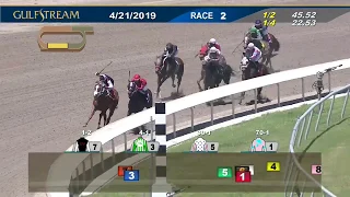 Gulfstream Park Carrera 2 - 21 de Abril 2019