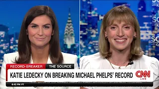 Katie Ledecky on breaking Michael Phelps' record