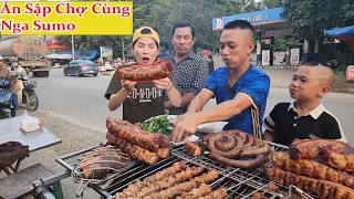 Ăn Sập Chợ Cùng Chị Nga Sumo - Và Món Gỏi Cá Ba Vì Ngon Hết Nước Chấm