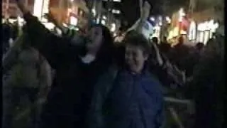 Jays Win in 92 and I filmed the party in the streets.