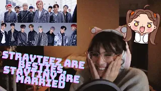 StrayTEEZ are besties, StayTiny are married. Argue with the wall REACTION [Adorable.]