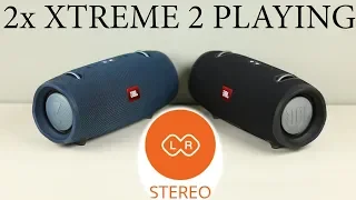 2x JBL XTREME 2 playing in stereo mode :Binaural Recording