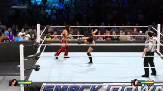 WWE 2K15 Universe - AJ Lee vs Brie Bella on SmackDown (Paige accepts AJ's challenge)