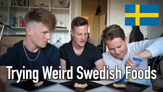 Making My American Brother Eat Weird Swedish Foods