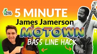 5 Minute James Jamerson Motown Bass Line Hack