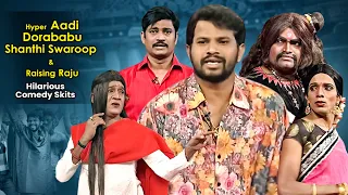 Hyper Aadi, Dorababu,Shanti Swaroop & Raising Raju Hilarious Comedy Skits | Jabardasth | ETV Telugu