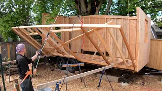 Framing Our Tiny House in 6 Minutes: A Tiny Timelapse