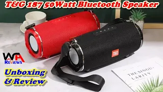 T&G 187  50Watt Best Bluetooth Speaker 2023 Review & Unboxing