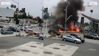 Windsor Hills crash: Mercedes-Benz runs through red light before getting into deadly wreck