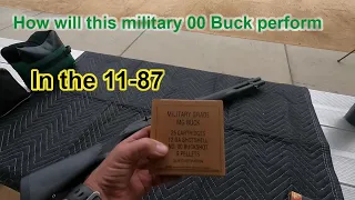Military buckshot vs Federal buckshot through the Remington 11-87