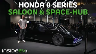 Honda 0 Series Saloon & Space-Hub: InsideEVs First Look Debut | Honda EV Concepts