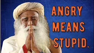 Sadhguru -next time you’re angry - know you’re stupid