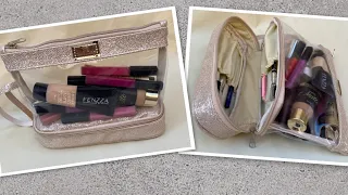 necessaire luxo com visor e porta pincel @SandrinhaAtelie