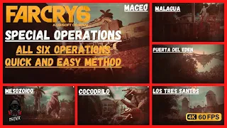 Far Cry 6 : All Six Special Operations ( Quick And Easy Method ) | No Commentary [ 4k ]