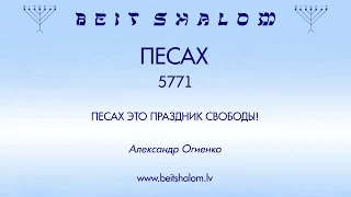 «ПЕСАХ» 5771 «ПЕСАХ ЭТО ПРАЗДНИК СВОБОДЫ!» А.Огиенко