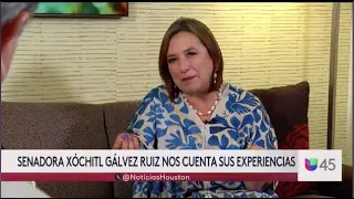 Xóchitl Gálvez en entrevista con Raul Peimbert para @Univision45Houston  l 06/09/23