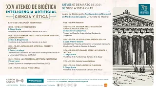 XXV Ateneo de Bioética. Inteligencia artificial