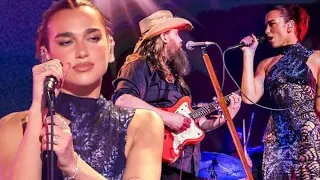 Dua Lipa performs surprise duet with Chris Stapleton at the 59th ACM Awards in Texas as he dubs her