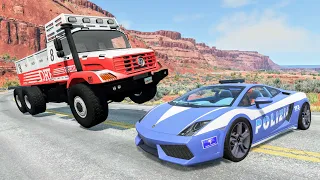 Crazy Police Chases #143 - BeamNG Drive Crashes | CrashBoomPunk