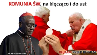 Upadnij na kolana... To Bóg❗ Komunia Święta na rękę to podstępny atak diabła. Kard. Robert Sarah