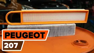 How to change air filter on PEUGEOT 207  [TUTORIAL AUTODOC]