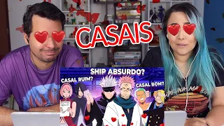 TIPOS DE CASAIS DE ANIME (ANIMAÇÃO PARÓDIA) - REACT