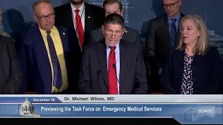 Press Conference: EMS Legislative Task Force Co-chairs Preview First Public Meeting - 12/08/23