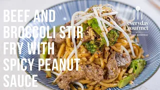 Beef and Broccoli Stir Fry with Spicy Peanut Sauce | EG13 Ep39