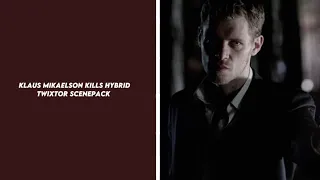 Klaus Mikaelson kills hybrids twixtor scenepack