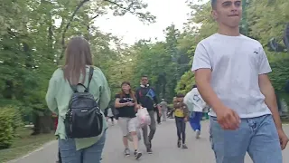 Прогулка в парке Горького.
