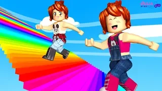 Roblox  - AVENTURAS NO ARCO-ÍRIS (Rainbow Slide Obby)