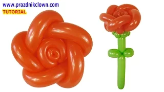 How to Make a Balloon Rose TUTORIAL