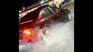 Unstoppable BMW e39 540i hard on the rev limiter