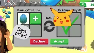 What people trade for mythical egg in adopt me!