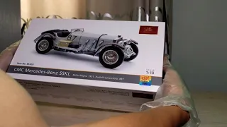 CMC Mercedes Benz SSKL 1/18 diecast 希姆斯 奔驰 SSKL 车模 开箱