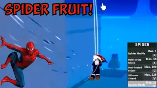 New SPIDER FRUIT Showcase & Release Date in Bloxfruits